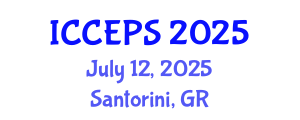 International Conference on Chemical Engineering and Physical Sciences (ICCEPS) July 12, 2025 - Santorini, Greece
