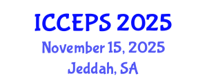 International Conference on Chemical Engineering and Physical Sciences (ICCEPS) November 15, 2025 - Jeddah, Saudi Arabia
