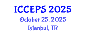 International Conference on Chemical Engineering and Physical Sciences (ICCEPS) October 25, 2025 - Istanbul, Turkey