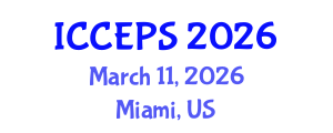 International Conference on Chemical Engineering and Physical Sciences (ICCEPS) March 11, 2026 - Miami, United States