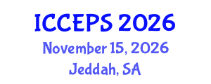 International Conference on Chemical Engineering and Physical Sciences (ICCEPS) November 15, 2026 - Jeddah, Saudi Arabia