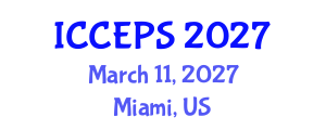 International Conference on Chemical Engineering and Physical Sciences (ICCEPS) March 11, 2027 - Miami, United States International Conference on Chemical Engineering and Physical Sciences (ICCEPS) March 11, 2027 - Miami, United States
