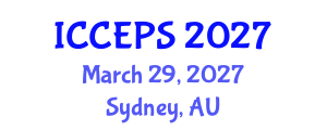 International Conference on Chemical Engineering and Physical Sciences (ICCEPS) March 29, 2027 - Sydney, Australia International Conference on Chemical Engineering and Physical Sciences (ICCEPS) March 29, 2027 - Sydney, Australia