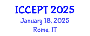 International Conference on Chemical Engineering and Process Technology (ICCEPT) January 18, 2025 - Rome, Italy
