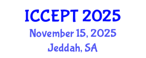 International Conference on Chemical Engineering and Process Technology (ICCEPT) November 15, 2025 - Jeddah, Saudi Arabia