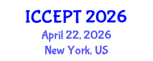 International Conference on Chemical Engineering and Process Technology (ICCEPT) April 22, 2026 - New York, United States