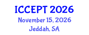 International Conference on Chemical Engineering and Process Technology (ICCEPT) November 15, 2026 - Jeddah, Saudi Arabia