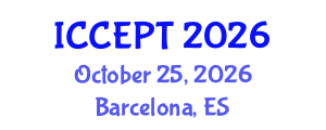 International Conference on Chemical Engineering and Process Technology (ICCEPT) October 25, 2026 - Barcelona, Spain