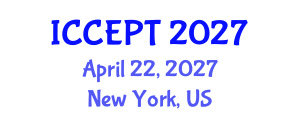 International Conference on Chemical Engineering and Process Technology (ICCEPT) April 22, 2027 - New York, United States International Conference on Chemical Engineering and Process Technology (ICCEPT) April 22, 2027 - New York, United States