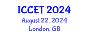 International Conference on Chemical Engineering and Technology (ICCET) August 22, 2024 - London, United Kingdom
