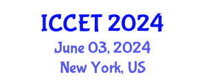 International Conference on Chemical Engineering and Technology (ICCET) June 03, 2024 - New York, United States
