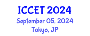 International Conference on Chemical Engineering and Technology (ICCET) September 05, 2024 - Tokyo, Japan