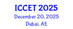 International Conference on Chemical Engineering and Technology (ICCET) December 20, 2025 - Dubai, United Arab Emirates