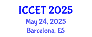 International Conference on Chemical Engineering and Technology (ICCET) May 24, 2025 - Barcelona, Spain