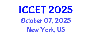 International Conference on Chemical Engineering and Technology (ICCET) October 07, 2025 - New York, United States
