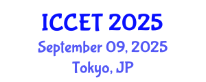 International Conference on Chemical Engineering and Technology (ICCET) September 09, 2025 - Tokyo, Japan
