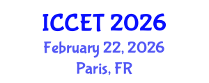 International Conference on Chemical Engineering and Technology (ICCET) February 22, 2026 - Paris, France