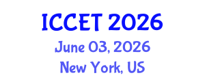 International Conference on Chemical Engineering and Technology (ICCET) June 03, 2026 - New York, United States