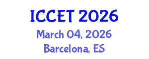 International Conference on Chemical Engineering and Technology (ICCET) March 04, 2026 - Barcelona, Spain