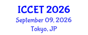 International Conference on Chemical Engineering and Technology (ICCET) September 09, 2026 - Tokyo, Japan