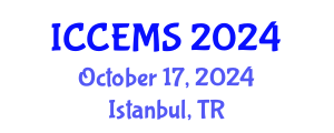 International Conference on Chemical, Environment and Medical Sciences (ICCEMS) October 17, 2024 - Istanbul, Turkey
