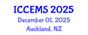 International Conference on Chemical, Environment and Medical Sciences (ICCEMS) December 01, 2025 - Auckland, New Zealand