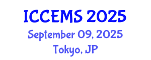 International Conference on Chemical, Environment and Medical Sciences (ICCEMS) September 09, 2025 - Tokyo, Japan