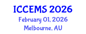 International Conference on Chemical, Environment and Medical Sciences (ICCEMS) February 01, 2026 - Melbourne, Australia