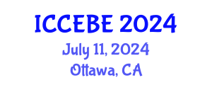 International Conference on Chemical, Environmental and Biological Engineering (ICCEBE) July 11, 2024 - Ottawa, Canada