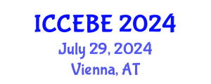 International Conference on Chemical, Environmental and Biological Engineering (ICCEBE) July 29, 2024 - Vienna, Austria