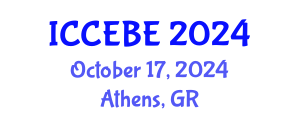 International Conference on Chemical, Environmental and Biological Engineering (ICCEBE) October 17, 2024 - Athens, Greece