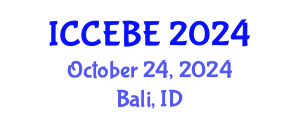 International Conference on Chemical, Environmental and Biological Engineering (ICCEBE) October 24, 2024 - Bali, Indonesia