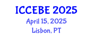 International Conference on Chemical, Environmental and Biological Engineering (ICCEBE) April 15, 2025 - Lisbon, Portugal