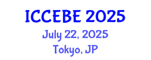 International Conference on Chemical, Environmental and Biological Engineering (ICCEBE) July 22, 2025 - Tokyo, Japan