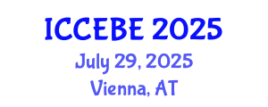 International Conference on Chemical, Environmental and Biological Engineering (ICCEBE) July 29, 2025 - Vienna, Austria