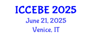 International Conference on Chemical, Environmental and Biological Engineering (ICCEBE) June 21, 2025 - Venice, Italy