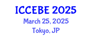 International Conference on Chemical, Environmental and Biological Engineering (ICCEBE) March 25, 2025 - Tokyo, Japan