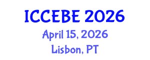 International Conference on Chemical, Environmental and Biological Engineering (ICCEBE) April 15, 2026 - Lisbon, Portugal