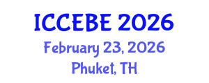 International Conference on Chemical, Environmental and Biological Engineering (ICCEBE) February 23, 2026 - Phuket, Thailand International Conference on Chemical, Environmental and Biological Engineering (ICCEBE) February 23, 2026 - Phuket, Thailand