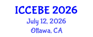 International Conference on Chemical, Environmental and Biological Engineering (ICCEBE) July 12, 2026 - Ottawa, Canada