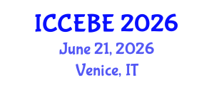 International Conference on Chemical, Environmental and Biological Engineering (ICCEBE) June 21, 2026 - Venice, Italy