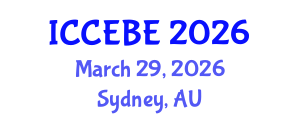 International Conference on Chemical, Environmental and Biological Engineering (ICCEBE) March 29, 2026 - Sydney, Australia