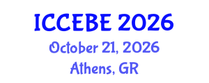 International Conference on Chemical, Environmental and Biological Engineering (ICCEBE) October 21, 2026 - Athens, Greece