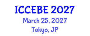 International Conference on Chemical, Environmental and Biological Engineering (ICCEBE) March 25, 2027 - Tokyo, Japan International Conference on Chemical, Environmental and Biological Engineering (ICCEBE) March 25, 2027 - Tokyo, Japan