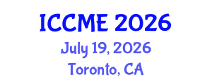 International Conference on Chemical Materials and Electrochemistry (ICCME) July 19, 2026 - Toronto, Canada