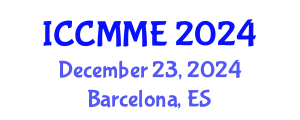 International Conference on Chemical, Materials and Metallurgical Engineering (ICCMME) December 23, 2024 - Barcelona, Spain