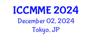International Conference on Chemical, Materials and Metallurgical Engineering (ICCMME) December 02, 2024 - Tokyo, Japan