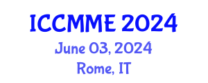 International Conference on Chemical, Materials and Metallurgical Engineering (ICCMME) June 03, 2024 - Rome, Italy