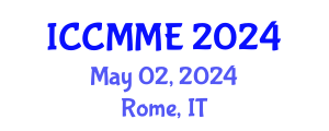 International Conference on Chemical, Materials and Metallurgical Engineering (ICCMME) May 02, 2024 - Rome, Italy