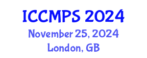 International Conference on Chemical Materials and Polymer Structures (ICCMPS) November 25, 2024 - London, United Kingdom